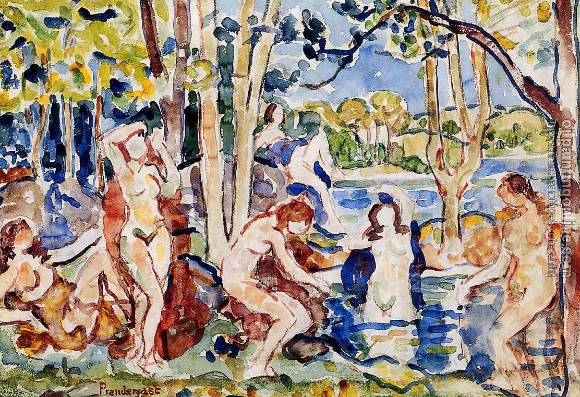 Prendergast, Maurice Brazil - Bathers